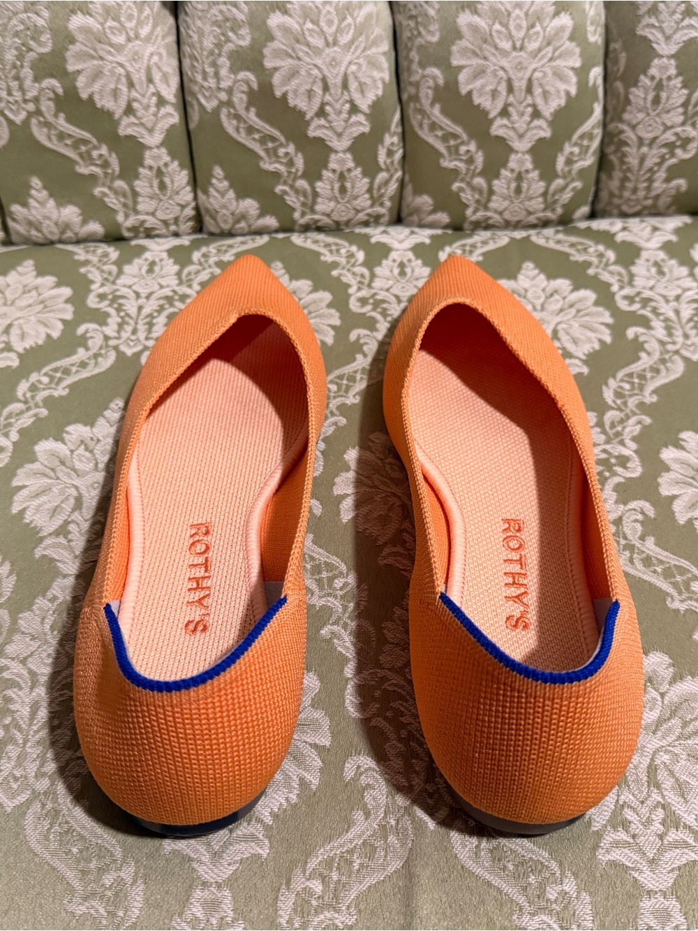 Rothy's Orange and Silver Knit Pointed-Toe Flats Bundle - Picture 4 of 10